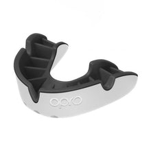 Load image into Gallery viewer, OPRO ADULT G5 SILVER MOUTHGUARD WHITE/BLACK