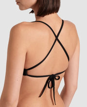 Load image into Gallery viewer, ARENA WOMENS TEAM TOP TIE BACK BLACK/WHITE