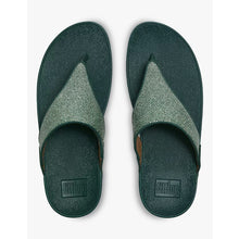 Load image into Gallery viewer, FITFLOP LULU SHIMMERGLITZ TOE POST SANDALS DEEP OCEAN