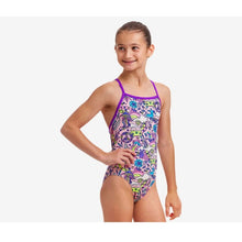 Load image into Gallery viewer, FUNKITA GIRLS TIE ME TIGHT ONE PIECE SWIMMING COSTUME DONKEY DOLL