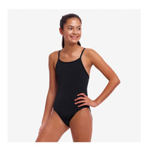 Load image into Gallery viewer, FUNKITA GIRLS DIAMOND SECURE ONE PIECE STILL BLACK SWIMSUIT
