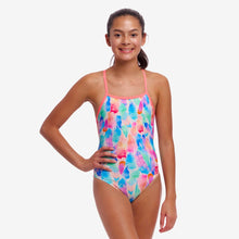 Load image into Gallery viewer, FUNKITA GIRLS TIE ME TIGHT SWIMMING COSTUME TICKLE PINK