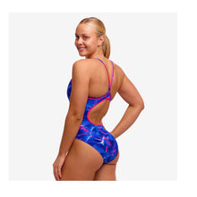 Load image into Gallery viewer, FUNKITA GIRLS DIAMOND BACK ONE PIECE SWIMSUIT RISING TIDE