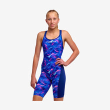 Load image into Gallery viewer, FUNKITA GIRLS FAST LEGS ONE PIECE LEGSUIT RISING TIDE