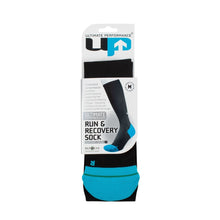 Load image into Gallery viewer, ULTIMATE PERFORMANCE COMPRESSION AND RUN RECOVERY SOCK BLACK/BLUE