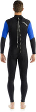 Load image into Gallery viewer, CRESSI MOREA MENS MONOPIECE WETSUIT BLACK/BLUE 3MM
