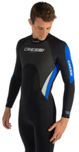 Load image into Gallery viewer, CRESSI MOREA MENS MONOPIECE WETSUIT BLACK/BLUE 3MM