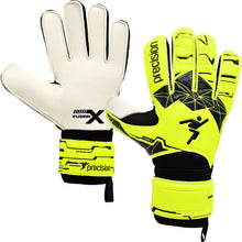 Load image into Gallery viewer, PRECISION JUNIOR FUSION XFLAT ESSENTIAL GOAL KEEPER GLOVE YELLOW
