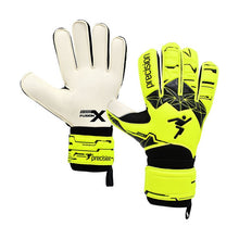 Load image into Gallery viewer, PRECISION JUNIOR FUSION XFLAT ESSENTIAL GOAL KEEPER GLOVE YELLOW