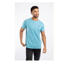 Load image into Gallery viewer, WEIRD FISH MENS FISHED ORGANIC COTTON BRANDED TEE SMOKED BLUE
