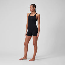 Load image into Gallery viewer, SPEEDO WOMENS END+ LEGSUIT BLACK