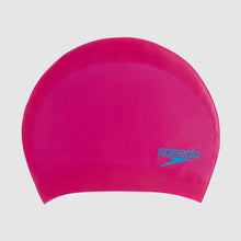 Load image into Gallery viewer, SPEEDO LONG HAIR SILICONE CAP JUNIOR PINK/BLUE