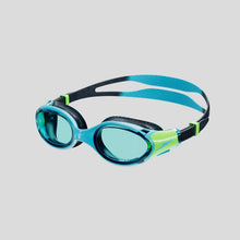 Load image into Gallery viewer, SPEEDO JUNIOR BIOFUSE 2.0 SWIMMING GOGGLES BLUE/GREEN