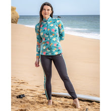 Load image into Gallery viewer, SALTROCK WOMENS SURFDAZE 2M WETSUIT JACKET BLUE/FLORAL