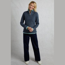 Load image into Gallery viewer, WEIRD FISH WOMENS BEYONCE 1/4 ZIP FLEECE RICH NAVY