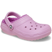 Load image into Gallery viewer, CROCS CLASSIC LINED FUR CLOG HYDRANGEA/PINK