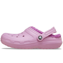 Load image into Gallery viewer, CROCS CLASSIC LINED FUR CLOG HYDRANGEA/PINK