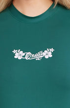 Load image into Gallery viewer, ONEILL WOMENS RASH VEST SKIN SHORT SLEEVE BOTANICAL HEAT
