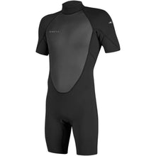 Load image into Gallery viewer, ONEILL MENS REACTOR-2 2MM BACK ZIP SHORTY WETSUIT BLACK(NS)
