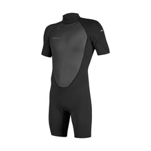 Load image into Gallery viewer, ONEILL MENS REACTOR-2 2MM BACK ZIP SHORTY WETSUIT BLACK(NS)