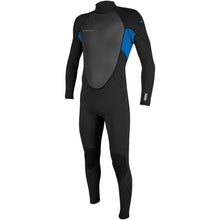 Load image into Gallery viewer, ONEILL MENS REACTOR2 3/2MM WETSUIT BLACK/OCEAN