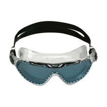 Load image into Gallery viewer, AQUASPHERE VISTA XP SWIM MASK GOGGLES SMOKE LENS CLEAR BLACK STRAP