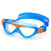 Load image into Gallery viewer, AQUASPHERE VISTA JR BLUE/ORANGE CLEAR LENS