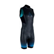Load image into Gallery viewer, AQUASPHERE WOMENS AQUASKIN SHORTY V3 BLACK/BLUE LARGE
