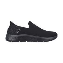 Load image into Gallery viewer, SKECHERS WOMENS GO WALK FLEX SLIP IN BLACK