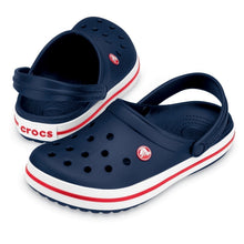 Load image into Gallery viewer, CROCS CROCBAND CLOG NAVY/RED/WHITE STRIPE