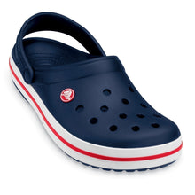 Load image into Gallery viewer, CROCS CROCBAND CLOG NAVY/RED/WHITE STRIPE
