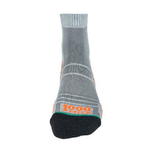 Load image into Gallery viewer, 1000 MILE MENS TRAIL21 SINGLE LAYER SOCK TWIN PACK GREY