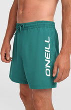 Load image into Gallery viewer, ONEILL MENS LOGO 16" SWIMSHORT BOTANICAL HEAT GREEN
