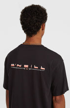 Load image into Gallery viewer, ONEILL MENS RETRO BACK PRINT TSHIRT BLACK OUT