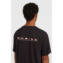 Load image into Gallery viewer, ONEILL MENS RETRO BACK PRINT TSHIRT BLACK OUT