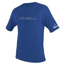 Load image into Gallery viewer, ONEILL MENS BASIC SHORT SLEEVE RASH GUARD BLUE