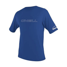 Load image into Gallery viewer, ONEILL MENS BASIC SHORT SLEEVE RASH GUARD PACIFIC BLUE