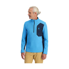Load image into Gallery viewer, SPYDER MENS BANDIT 1/2 ZIP MIDLAYER AETHER BLUE