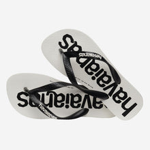 Load image into Gallery viewer, HAVAIANAS MENS TOP LOGO MANIA 2 FC WHITE/BLACK