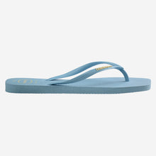 Load image into Gallery viewer, HAVAIANAS LADIES SLIM SQUARE LOGO POP UP LAVENDER BLUE