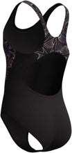 Load image into Gallery viewer, SPEEDO GIRLS HYPERBOOM SPLICE MUSCLE BACK ONE PIECE BLACK/ORANGE