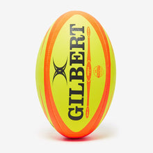 Load image into Gallery viewer, GILBERT MATCH OMEGA RUGBY BALL FLUORESCENT/ORANGE