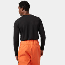 Load image into Gallery viewer, HELLY HANSEN MENS LIFA ACTIVE STRIPE CREW BASE LAYER BLACK