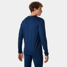 Load image into Gallery viewer, HELLY HANSEN MENS MERINO CREW BASE LAYER OCEAN
