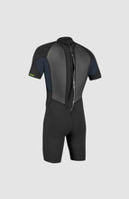 Load image into Gallery viewer, ONEILL YOUTH REACTOR-2 2MM SHORT SLEEVE SPRING WETSUIT BLACK/SLATE