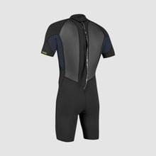 Load image into Gallery viewer, ONEILL YOUTH REACTOR-2 2MM SHORT SLEEVE SPRING WETSUIT BLACK/SLATE