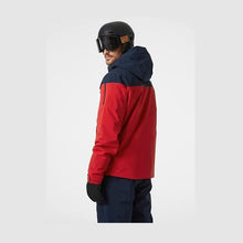Load image into Gallery viewer, HELLY HANSEN MENS GRAVITY SKI JACKET RED/NAVY/WHITE