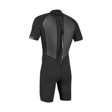 Load image into Gallery viewer, ONEILL MENS REACTOR-2 2MM BACK ZIP SHORTY WETSUIT BLACK(NS)