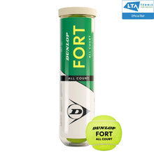 Load image into Gallery viewer, DUNLOP FORT TENNIS BALLS (4 TUBE)
