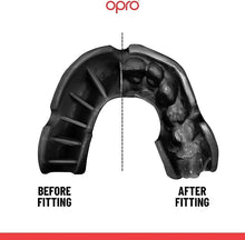 Load image into Gallery viewer, OPRO JUNIOR G5 SILVER MOUTHGUARD WHITE/ BLACK